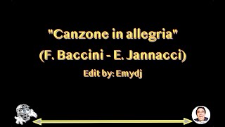 Francesco Baccini e Enzo Jannacci quotCanzone in allegriaquot KARAOKE [upl. by Hnamik]