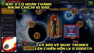 Siêu Rồng Thần Huyền Thoại  BAY 2 CỦ LÊN BIKINI 10 SAO GOGETA CHIẾN HỒN 2 XẢ 300 VÉ TRUNKS XENO [upl. by Jackqueline396]