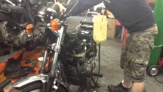 Honda cm 400 first test ignition [upl. by Darrey117]