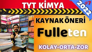 Fulleten TYT KİMYA KAYNAK Önerisi KolayOrtaZor  2022 YKS [upl. by Teiv76]