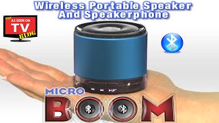 Micro Boom As Seen On TV Commercial Buy Micro Boom As Seen On TV BlueTooth Portable Speaker [upl. by Barden543]