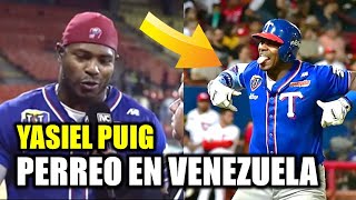 YASIEL PUIG PRENDE LAS REDES POR PERREO AGRESIVO TRAS DAR HR PARA GANAR [upl. by Leimad723]