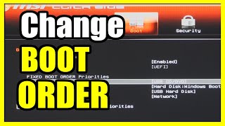 How to Change the BOOT order amp Start from USBDVDCD on Windows 11 Bios Menu Settings Tutorial [upl. by Ivek26]