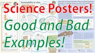 Scientific Poster Design  Good and Bad Examples Poster Tutorial Part 2 [upl. by Haletta]