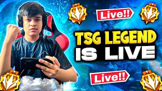 FREE FIRE TSG LEGEND IS LIVE FROM TSG BOOTCAMP  SERIOUS GAMEPLAY TSG ARMY [upl. by Ynattyrb]