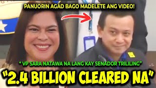 KAKAPASOK LANG BANK ACCOUNTS CLEARED NA VP SARA NAPATAWA ANG BUONG MEDIA SA SAGOT KAY TRILILING [upl. by Okomom631]