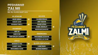 Peshawar Zalmi All Picks HBLPSLDraft HBLPSL9 [upl. by Odine]