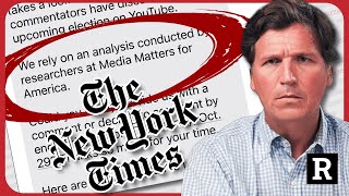 Tucker Carlson DESTROYS New York Times reporter with one text message  Redacted w Clayton Morris [upl. by Mil]