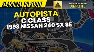 Forza Horizon 5  Speed Trap quotAutopistaquot  C Class  Nissan 240SX [upl. by Jacobah]