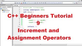 C Tutorial for Beginners 9  Increment  Decrement and Assignment Operators [upl. by Byrle268]