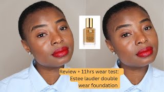 Ultimate Review Estee Lauder Double Wear Foundation In Rich Ginger  11hr Test  Glorys Blogs [upl. by Eelyah]