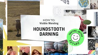 How To Visible Mending Houndstooth Pattern [upl. by Ynittirb]