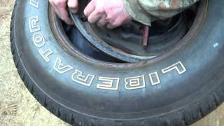 How to put an Inner tube in a Truck Tire [upl. by Domenech]