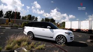 WHITE RANGE ROVER ON VELLANO WHEELS VM27 MONOBLOCK [upl. by Pam]