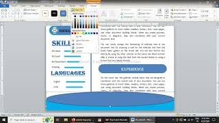 how to make CV in ms word  CV format On ms word  Professional CV  NEW design CV computerexcel [upl. by Hodgson]