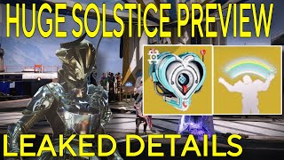 HUGE SOLSTICE PREVIEW NEW ARMOR NEW WEAPON TITLE amp MORE [upl. by Herta93]