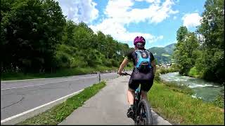 30 minute Indoor Cycling Fat Burning Workout Alps Road 4K Video [upl. by Ulah]