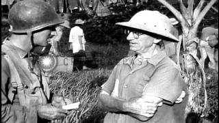 Los Banos Internment Camp liberation in Philippine Islands during World War 2 HD Stock Footage [upl. by Argus565]