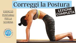 Ginnastica Posturale Schiena Lezione Completa [upl. by Eitak]