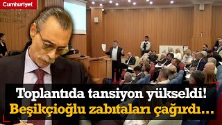 Etimesgut Belediyesinde tansiyon yükseldi Erdal Beşikçioğlu zabıtaları çağırdı [upl. by Dorella]