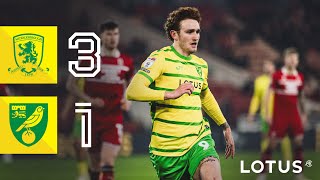 HIGHLIGHTS  Middlesbrough 31 Norwich City [upl. by Llebyram]