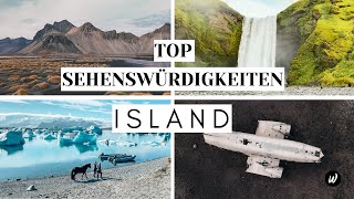 Island Sehenswürdigkeiten  TOP Highlights die Du auf einer Island Reise nicht verpassen darfst [upl. by Seligman]