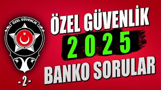 Özel Güvenlik 2024 Sınav Soruları  Özel Güvenlik Sınav Soruları [upl. by Liew]