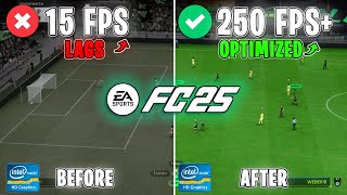 EA SPORTS FC 25  Best PC Optimization Settings for MAX FPS on ANY PC📈 [upl. by Nainatrad]