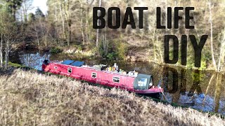 Starting the many DIY jobs on our NARROWBOAT home  The reality of owning a boat  EP44 [upl. by Martelle]