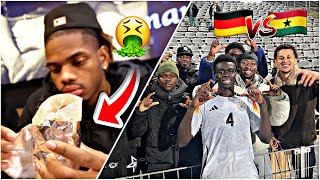 Joshua Quarshie macht hinten zu😍 Deutschland vs Ghana  Stadionvlog🔥 [upl. by Wolfy]