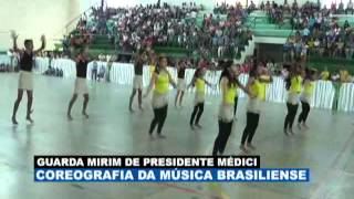 APRESENTAÇÃO DA GUARDA MIRIM DE PRESIDENTE MÉDICI COREOGRAFIA DA MÚSICA BRASILIENSE [upl. by Celesta471]