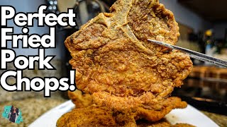 PERFECT FRIED PORK CHOPS  CRISPY SOUTHERN FLAVOR  EASY RECIPE TUTORIAL [upl. by Ymma]