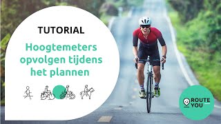 Hoogtemeters opvolgen in de routeplanner [upl. by Alliuqet167]