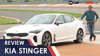 2018 Kia Stinger GT Exclusive India Track Test  NDTV carandbike [upl. by Celinka]