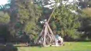 Warwick Castle  Medieval Catapult  Trebouchet [upl. by Oglesby722]