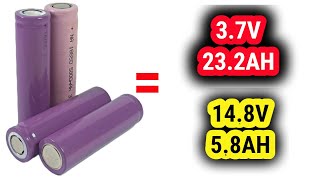 37volt  battery series and parallel connection  seriesparallel circuit examples [upl. by Sletten]