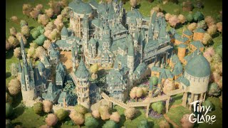 large Fantasy Castle Time lapse Full Build  Tiny Glade [upl. by Bernelle]