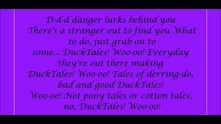 DuckTales Theme Song Lyrics [upl. by Tonry]