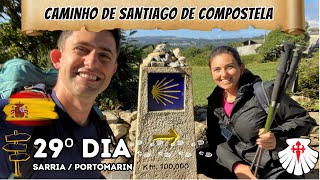 Caminho de Santiago de Compostela  Etapa 29  Sarria  Portomarín  24 km [upl. by Ardnaxila]