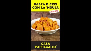 Pasta e ceci con la nduja shorts [upl. by Cody]