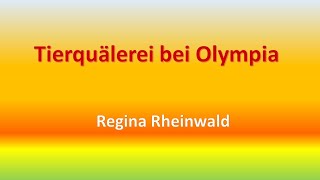 Tierquälerei bei Olympia Annika Schleu ist ein Bauernopfer des Systems quotGewalt gegen das Pferdquot [upl. by Behka]