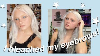 bleached eyebrow makeup look [upl. by Cassie]