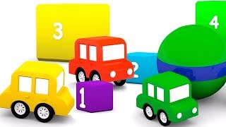 4 carros coloridos Coleção Animação infantil [upl. by Batista]