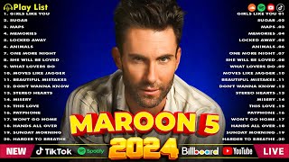 Maroon 5 Best Songs Playlist 2024  The Best Of Maroon 5  Greatest Hits Full Album 2024 [upl. by Towland]