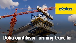 Doka cantilever forming traveller  Formwork and supporting structure from a single source [upl. by Bopp53]