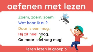 Oefenen met lezen  groep 3  Ik leer lezen voor kinderen  Dutch Vocabulary [upl. by Mireielle470]