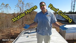 How To Apply Kool Seal Roof Coating on a Mobile Home [upl. by Eibrab]