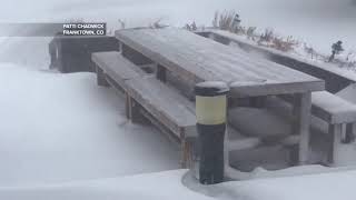 Storm video Blizzard hits Franktown [upl. by Babita]