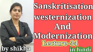 sanskritisation westernization and modernization bed notes [upl. by Charla]