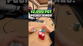 the correct way to play a big pair💰 poker shorts [upl. by Aidil637]